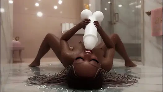 Showing My Stepsister the Apartment - We Lingered in the Shower and Fucked