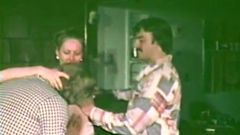 Hairy Waitress Sex Servicing two Guys (1970s Vintage)