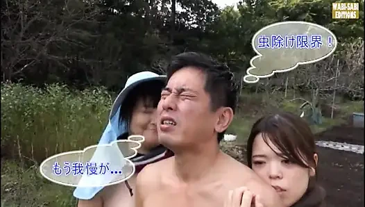 Сельский побег, где свободные духом зрелые женщины обнимают свободу взрослых под открытым небом - сцена.3