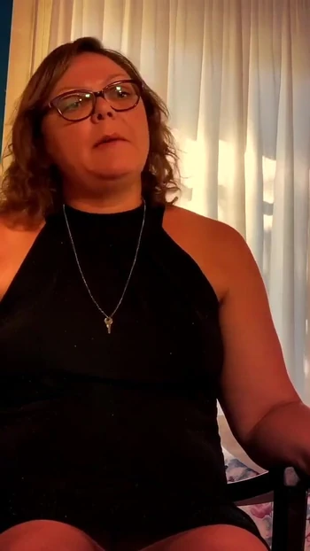 Jaw-dropping moment from "Dominatrix Mistress April - cum on my latex leggings, slave"