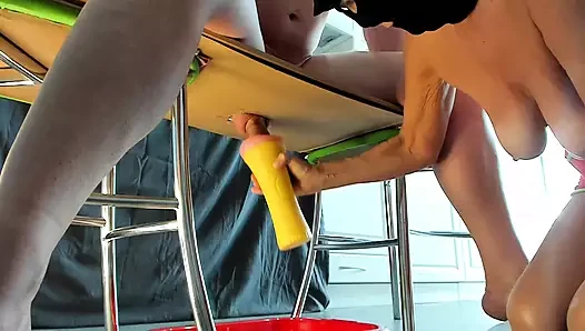 Fetish tabu sperma ibu tiri toket besar alami memerah susu kontol besar