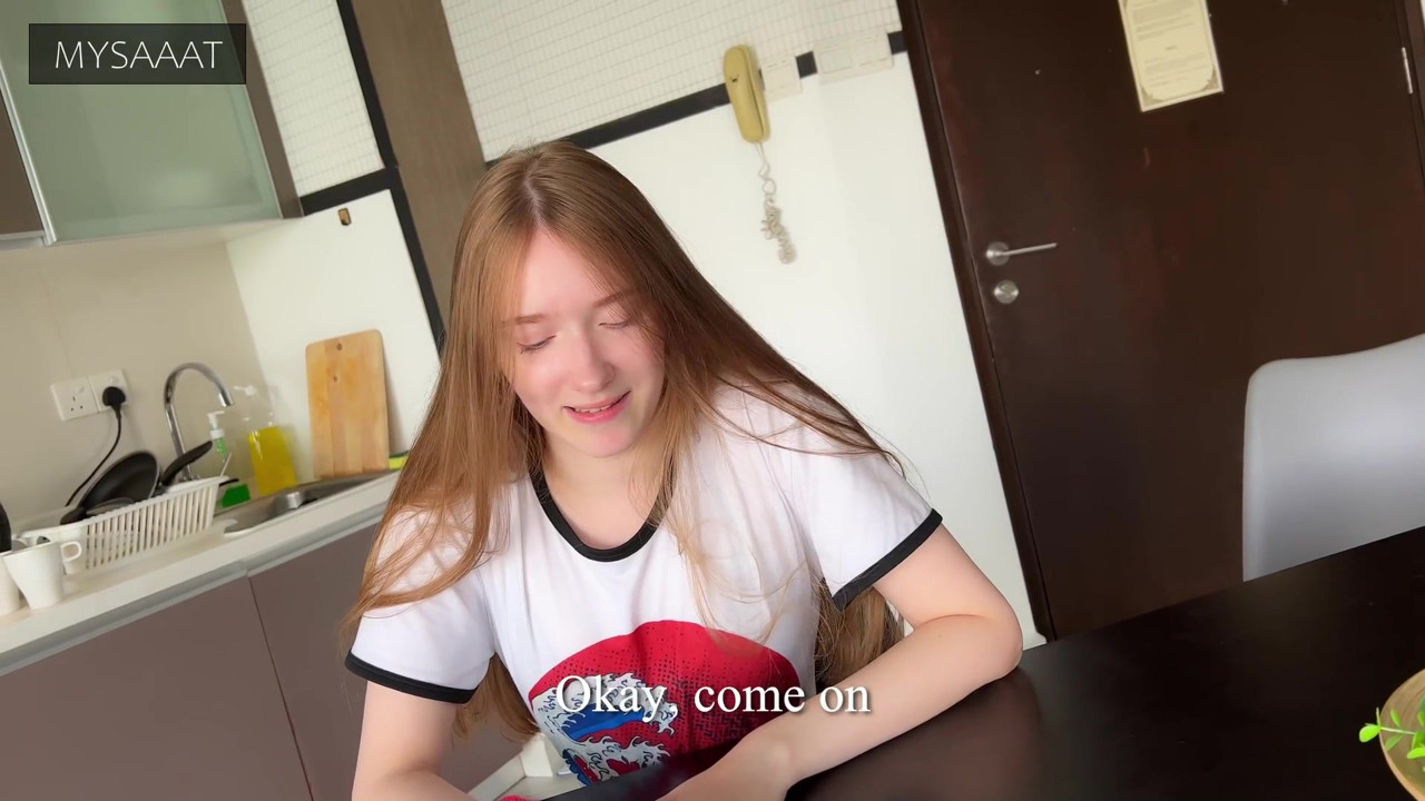 Step sister lost at chess and got a double load of cum in her pussy