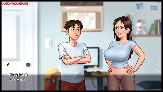 Summertime Saga Part 26 By DarkCookie - Busty Stepsis Gets Her Pussy Lick By Lucky Stepbro