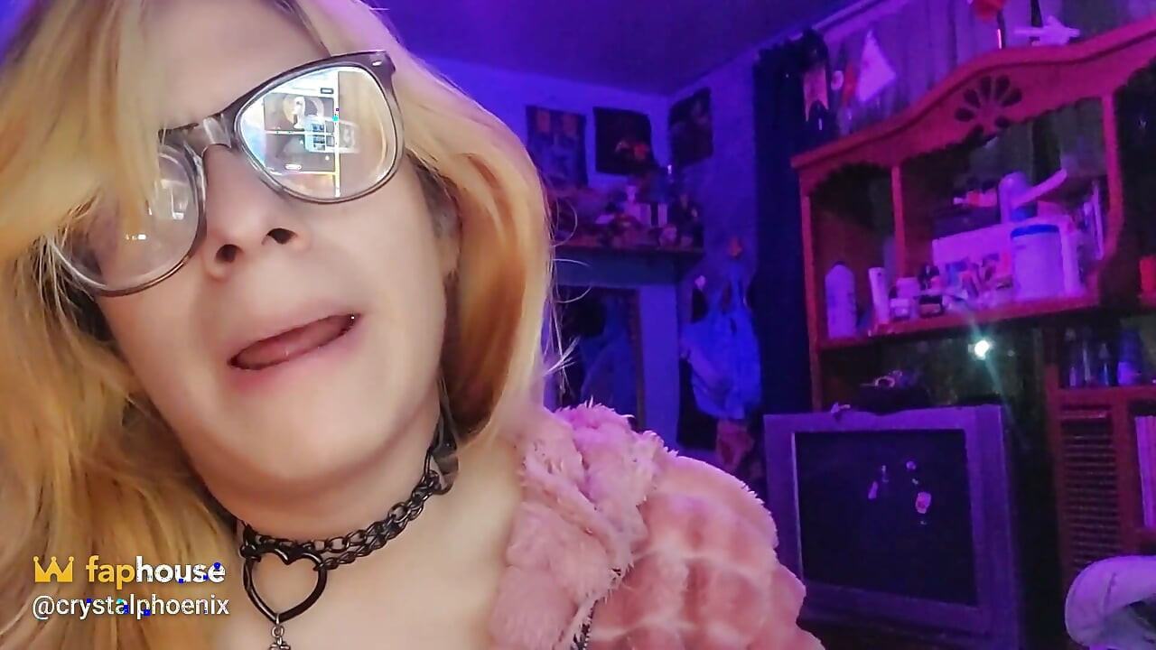 Sissy Wears a Sex Necklace at the Asmr Church