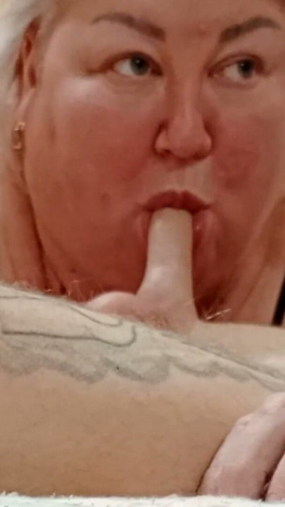 Stepmom sucks my dick until her mouth is full of cum | Clip 2
