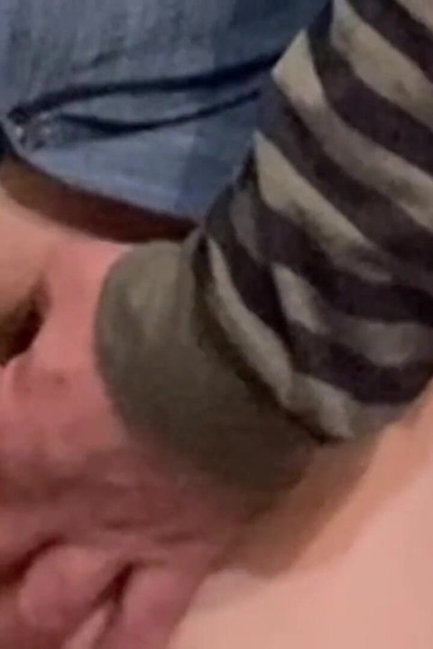 Dirty Hobby! Old Man Fingering Perfect Pussy in Public
