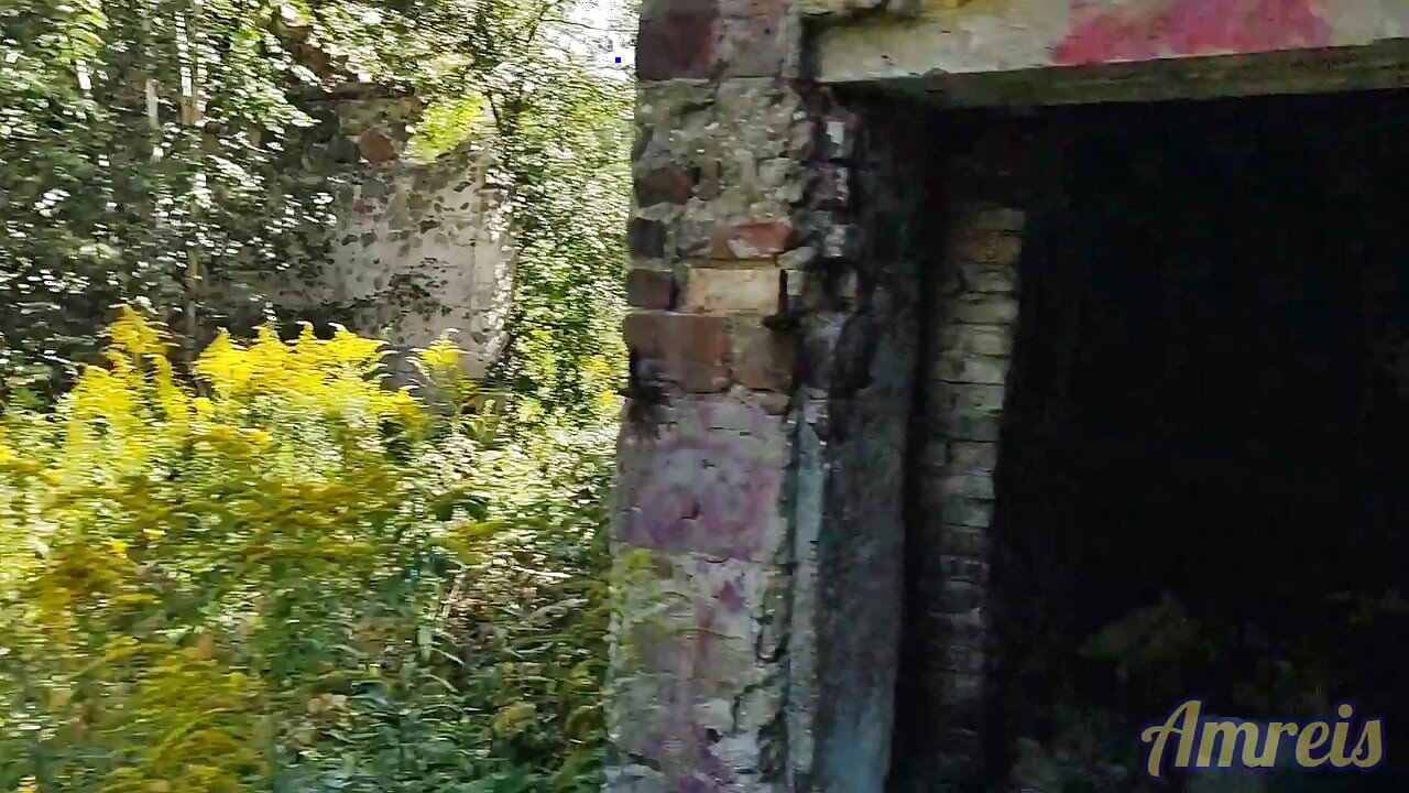 The hunt for a wank! Ball weight and masturbation in an abandoned building!