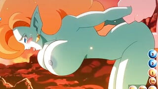 Zangya genießt einen riesigen schwanz, der ihre kleine muschi von hinten hämmert - Kame Paradise