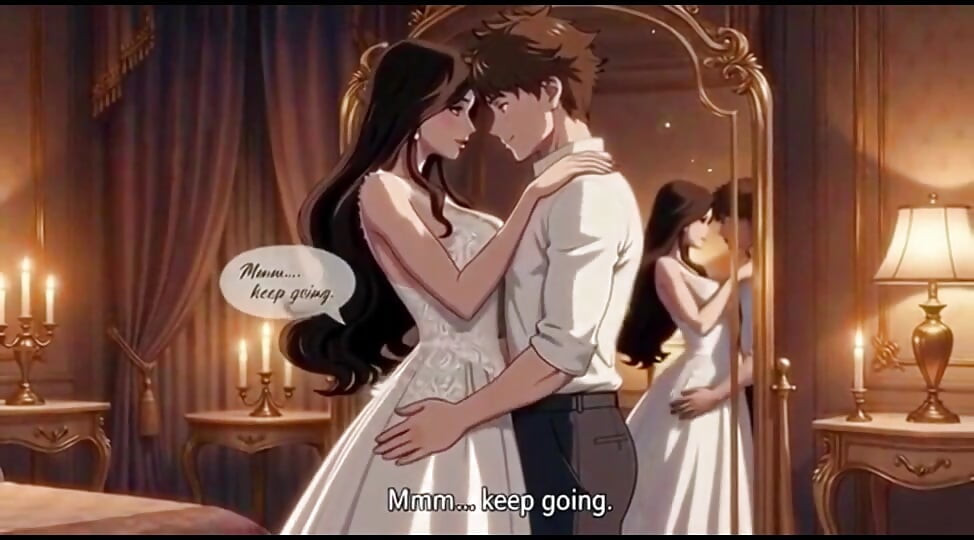 Sautele bete ke saath sauteli mammi ka gupt shaadi ki raat ka pal