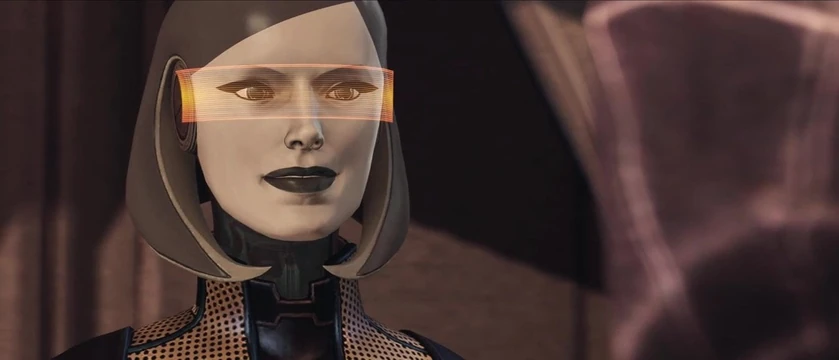 Tali becomes Curious about EDI's Huge Cock - First Times