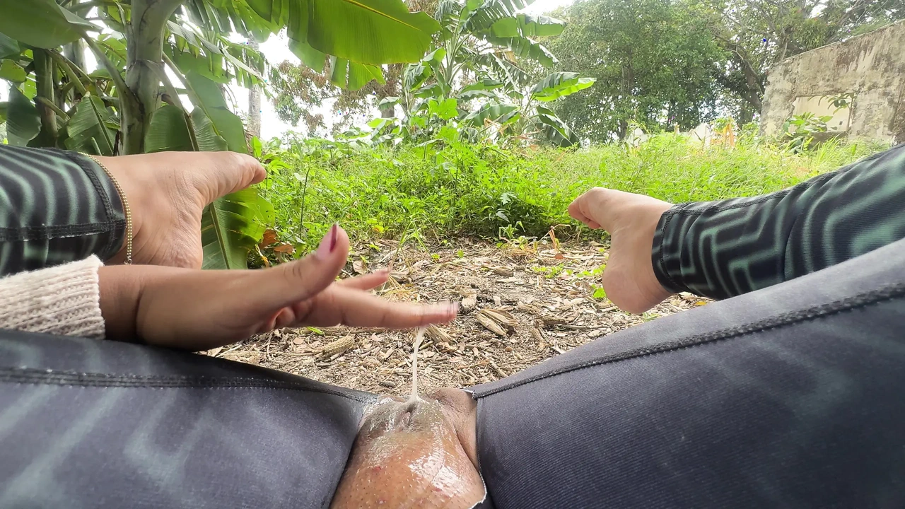 当我在户外上山时，我的增加