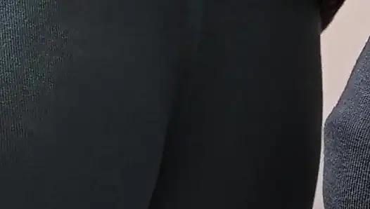 Stranger With Huge Erection Ejaculate In Subway Train On Random Girl's Tights