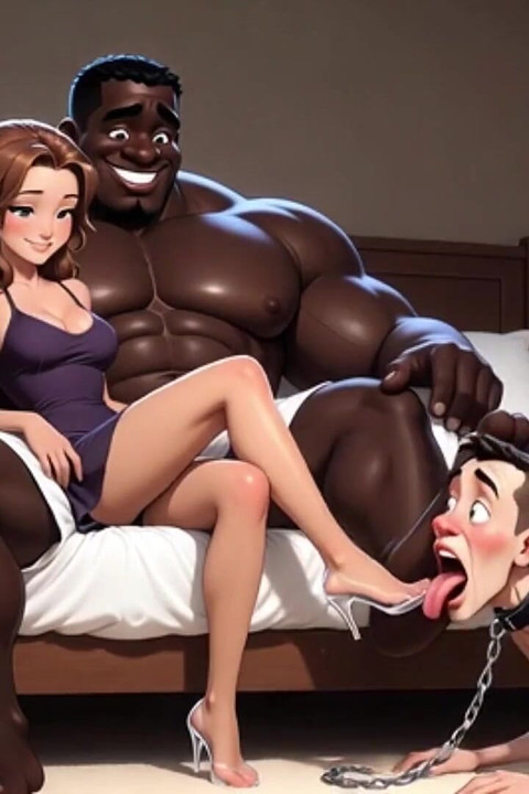 Submissive Husband Licks and Worships His Wife's Feet - Foot Humiliation
