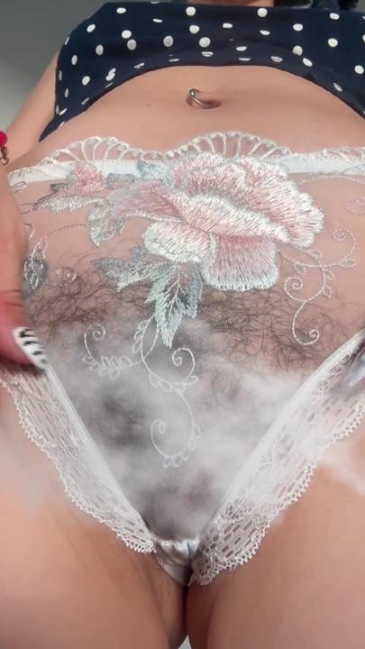 Hairy Teasing In Transparent Panties You Kept Watching | Clip 2