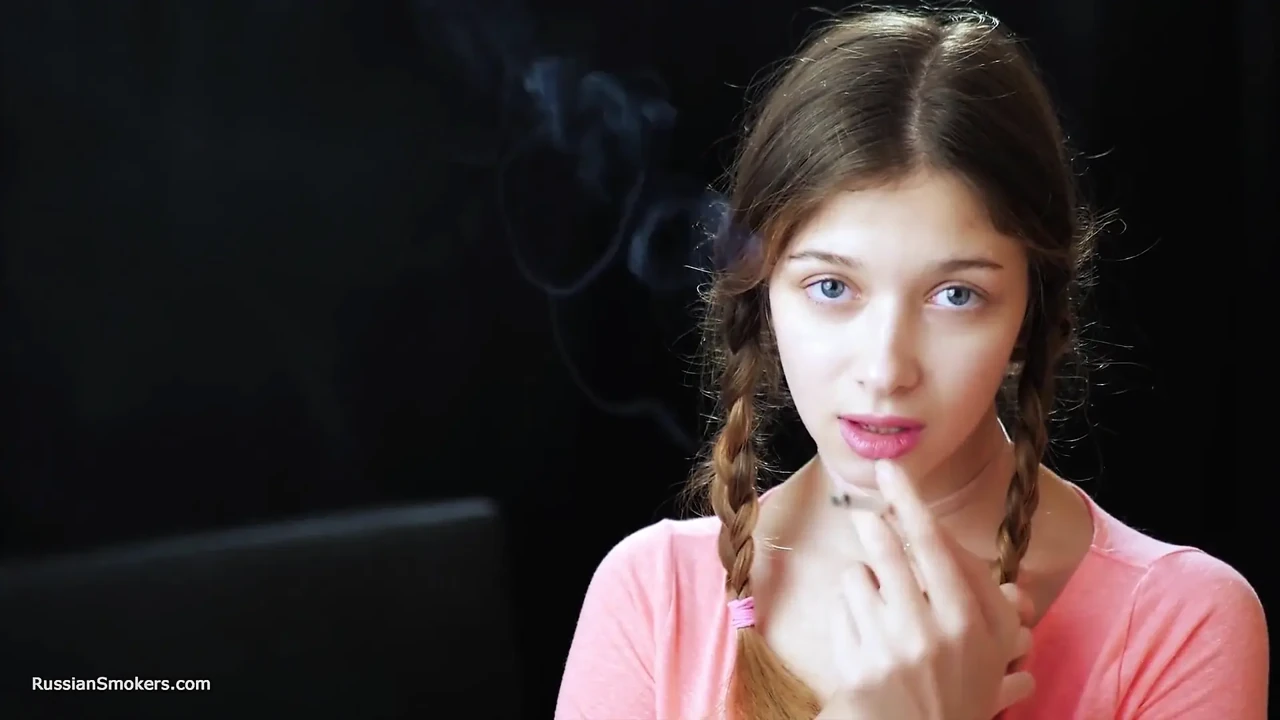 Sexy Russian Temptress Smoking Cigarette Coastal Breeze
