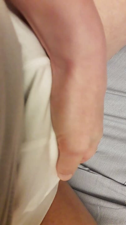 I put on my new briefs with piss and cum - beginning