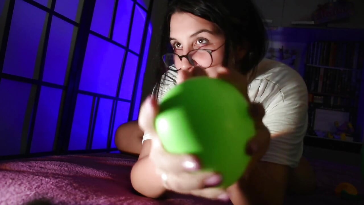 Squish und fisting green crystal Ballon - bunny Looner