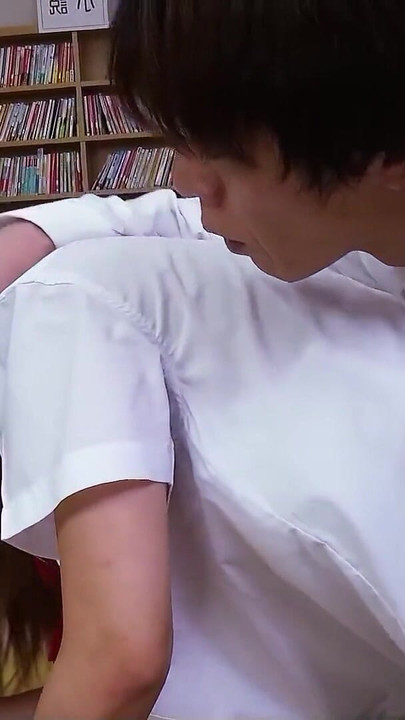 Emotional moment from "Old Teacher seduce Japanese Virgin Teen to First Creampie Sex at library in full Uncensored Porn"