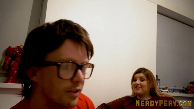 Yorkshire geek gets sucked by euro brunette