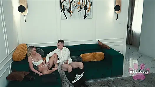 Will Step Dad Fuck and Cum Inside Step Daughter Jessie Ames in Share Bed While Step Mom?