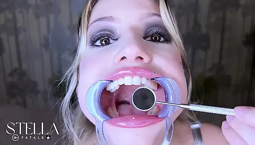 Teeth Fetish Extreme Close-up Dental Examination