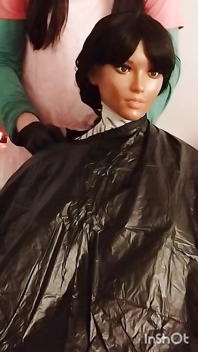 Nikki the ebony sex doll Loves vinyl BBC