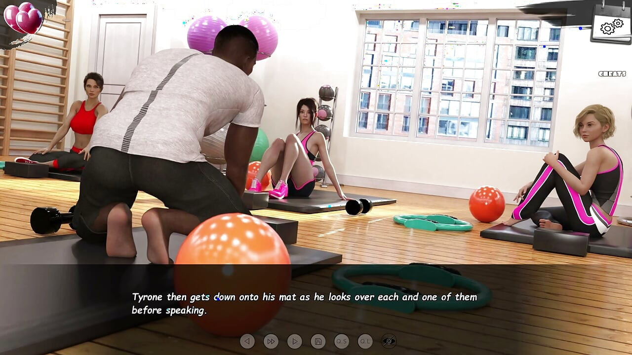 燃烧的界限 30 - Lara 与米兰达一起参加瑜伽课, 米兰达计划操教练