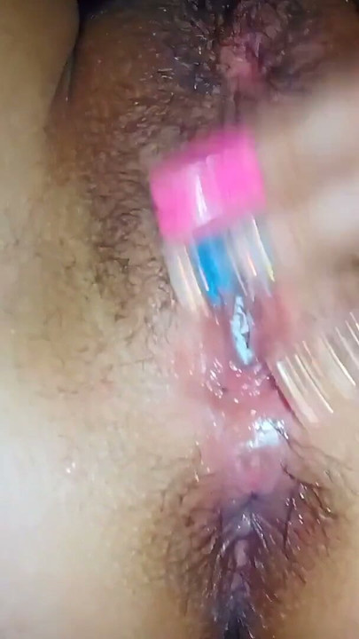 She watches porn and touches her pussy until she cums, cumming female Creampie | Clip 3