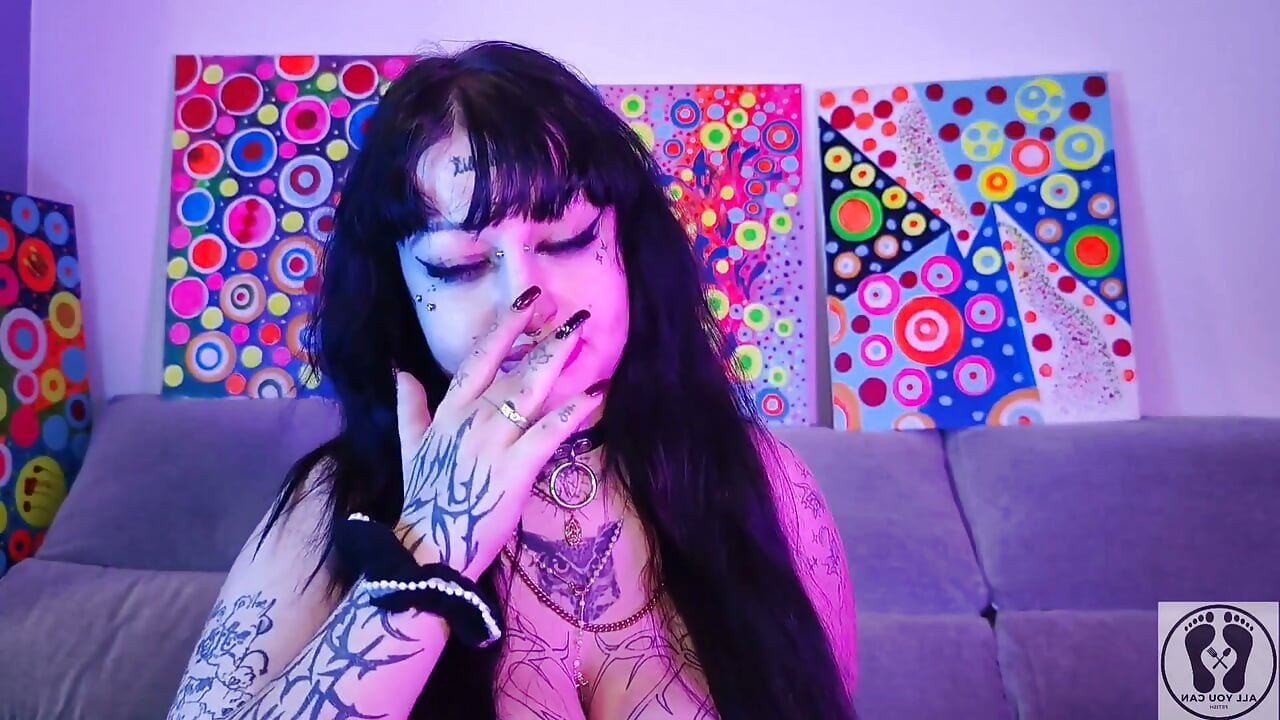 Nariz fetiche de deedeelove gótica beleza menina