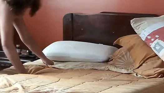 Stepson turned me on and we had sex for the first time, he cummed inside. I sucked his big cock