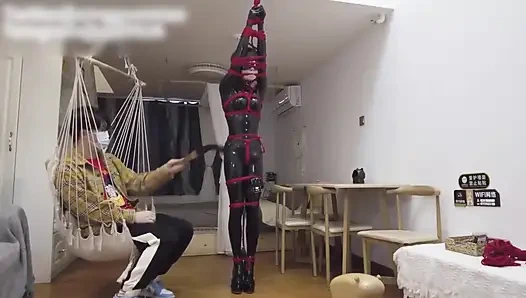 Mz11-latex Suit Restraint and Whipping