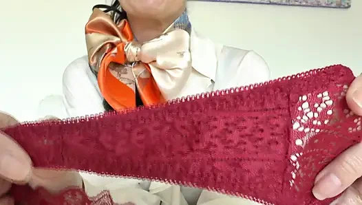 Mengendus celana dalam dan muncrat! Lady Victoria Valente