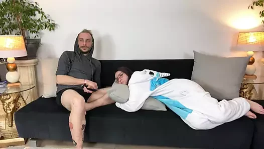 Exercise porn video – I Can't Get to Sleep, so I Ask My Roommate to Exercise with Me.