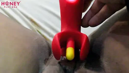 Işim bitene kadar yeni süper güçlü vibratörümü test ediyorum