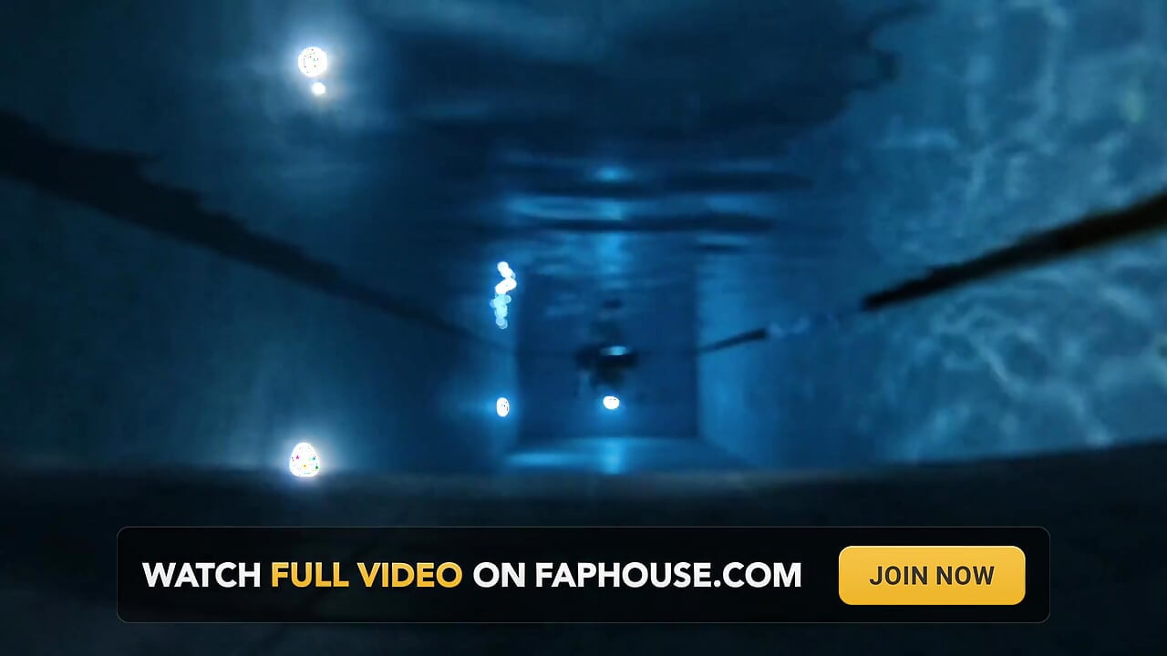 Underwater Swim at Night