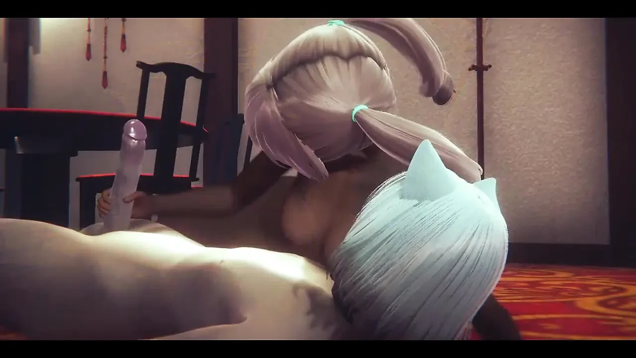 Furry Hentai - Rabbit Girl and Girl Having Sex with Two Cats Boys - Japanese Asian Manga Anime Film Game Porn