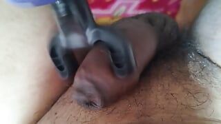 Massagem anal com massageador