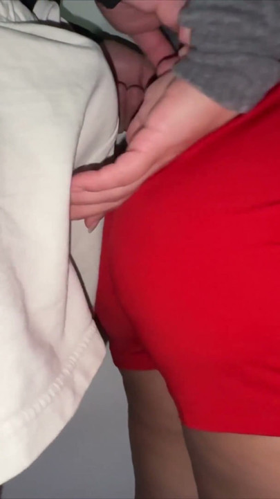 She Caresses a Stranger's Erection and Even Lets Herself Get Fucked
