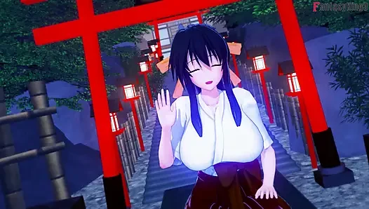 Rias Gremory kimono sex at the festival - DXD NTR Madness Series