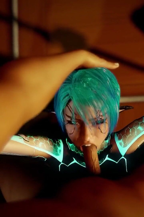 Face Fucking a Sexy Robot Girl