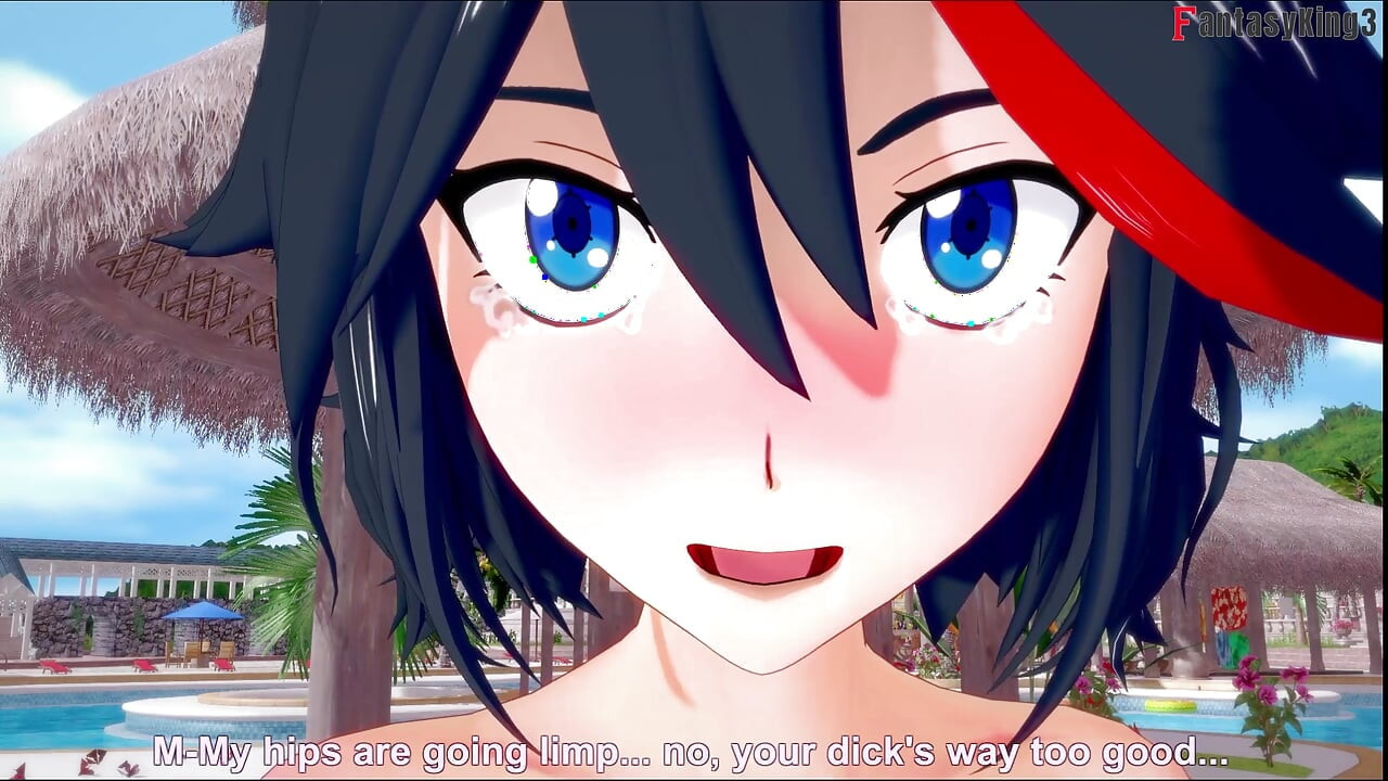 Ryuko Matoi Ahegao se fait baiser dans la piscine - Killlakill