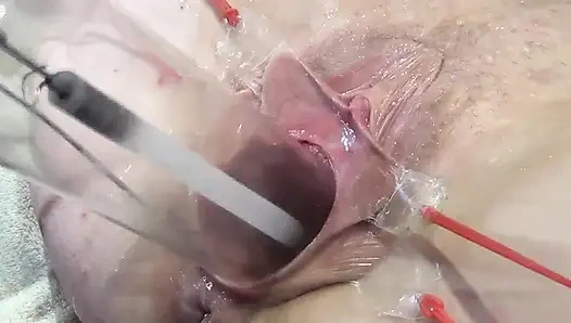 10 Far Spread Pussy Close up Fucking with Lamp 1000 Watt