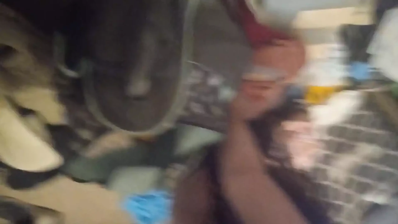 Rough masturbation for red the town cum dumpster