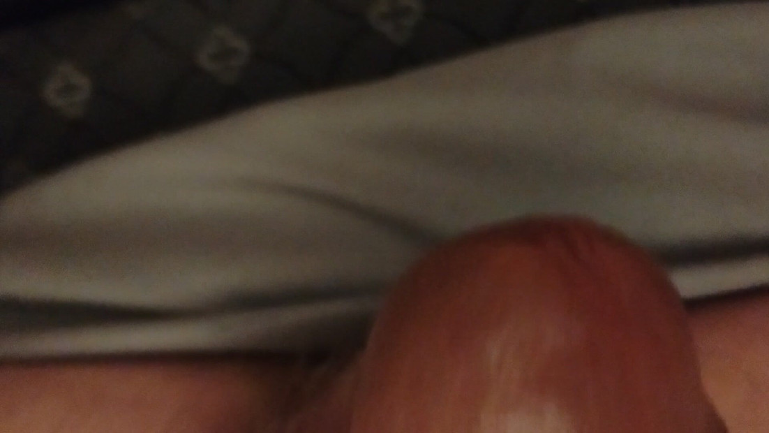 Stroking my big cock jacking off