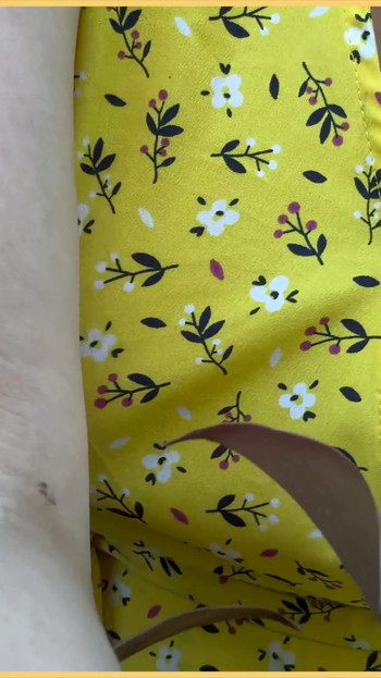 Stunning moment from "Wifey heads out in a cute summer dress braless and looks amazing with her blonde hair."
