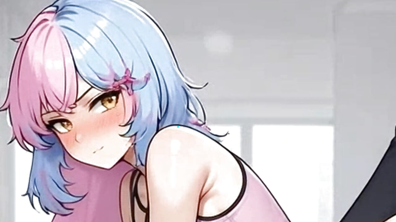 Waifu secretary pov - cewek latina & cewek latina rambut warna merah lagi asik menggoda - close up