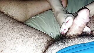 Giving her a foot rub got out of hand