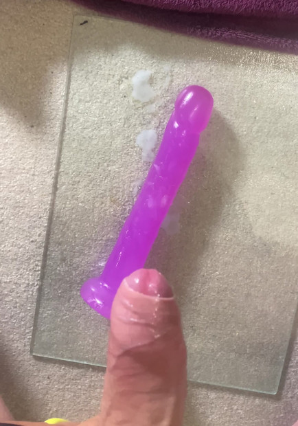 Cumming over my 8 inch toy