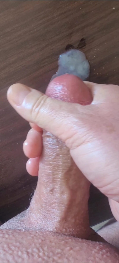 Cumming again - close-up cumshot from exhibitionist masturbator