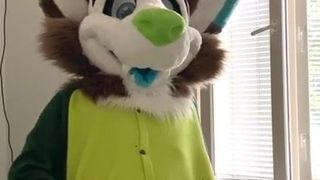 Fursuit masturbace